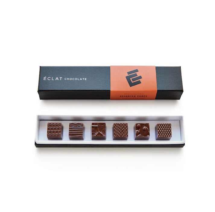 6-piece Assorted Chocolate Cubes