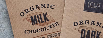 Eclat Chocolate Organic Milk Chocolate Bars